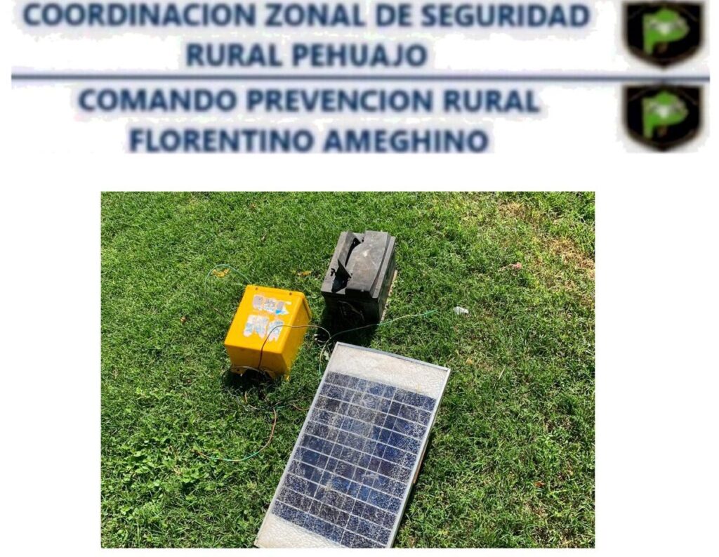 Ameghino: recuperan elementos robados a un productor rural.