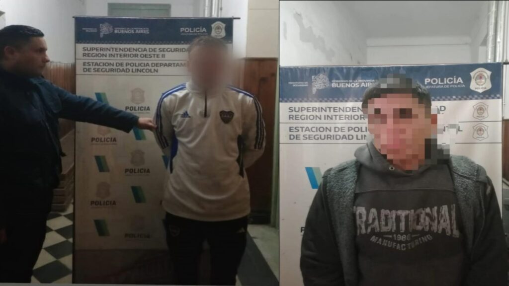 Dos jóvenes fueron aprehendidos por la policía de Lincoln tras ser denunciados por robo y daños en una vivienda.