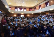 Florentino Ameghino conmemoró el día de la bandera.