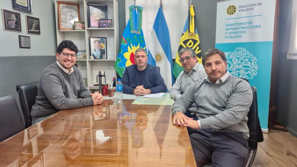 Mittelbach gestionó ante Vialidad Provincial la reparación de los accesos a Ameghino.