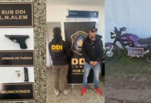 Dos operativos con detenidos por drogas, armas y encubrimiento.