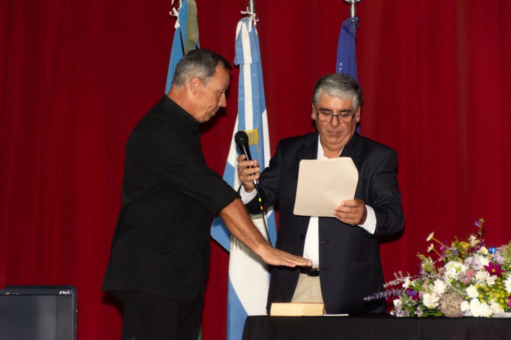 Alejandro Sanchez, presidente del Consejo Escolar de Florentino Ameghino.