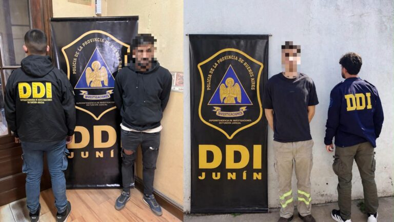 Picadas en Junín: un vuelco en Circunvalación terminó con dos imputados.