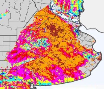 Impacto de las heladas históricas: temperaturas récord en la región núcleo.